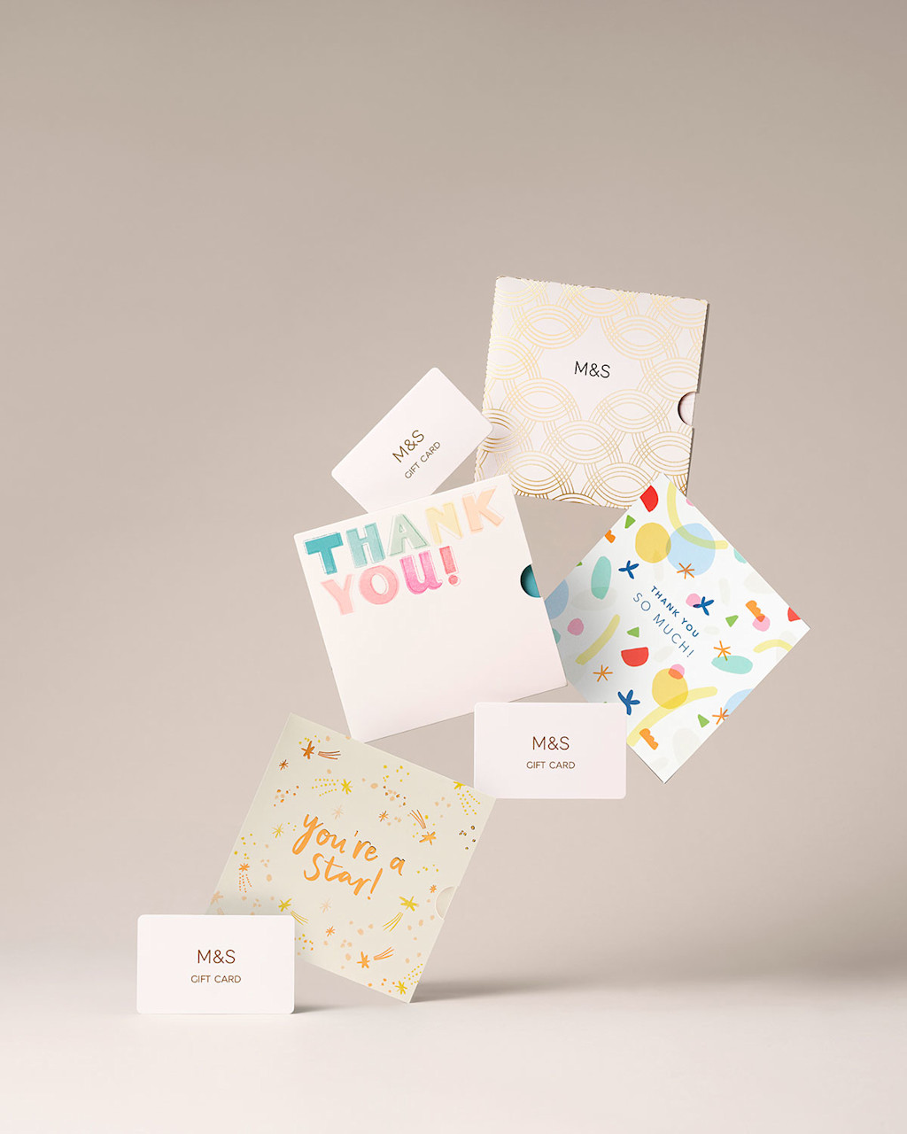 Selection of M&S gift cards
