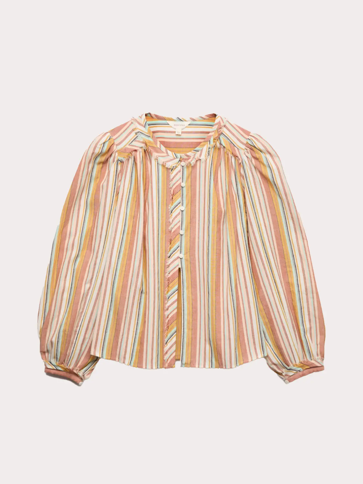 Striped multi-coloured blouse 