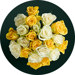 Small yellow rose bouquet