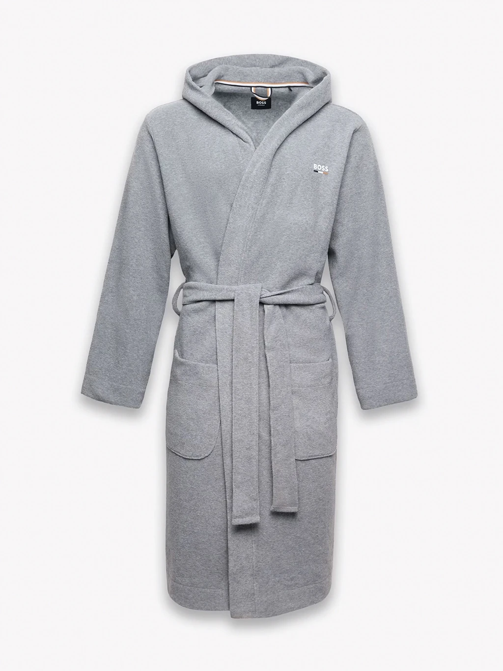 HUGO BOSS men's grey towelling robe