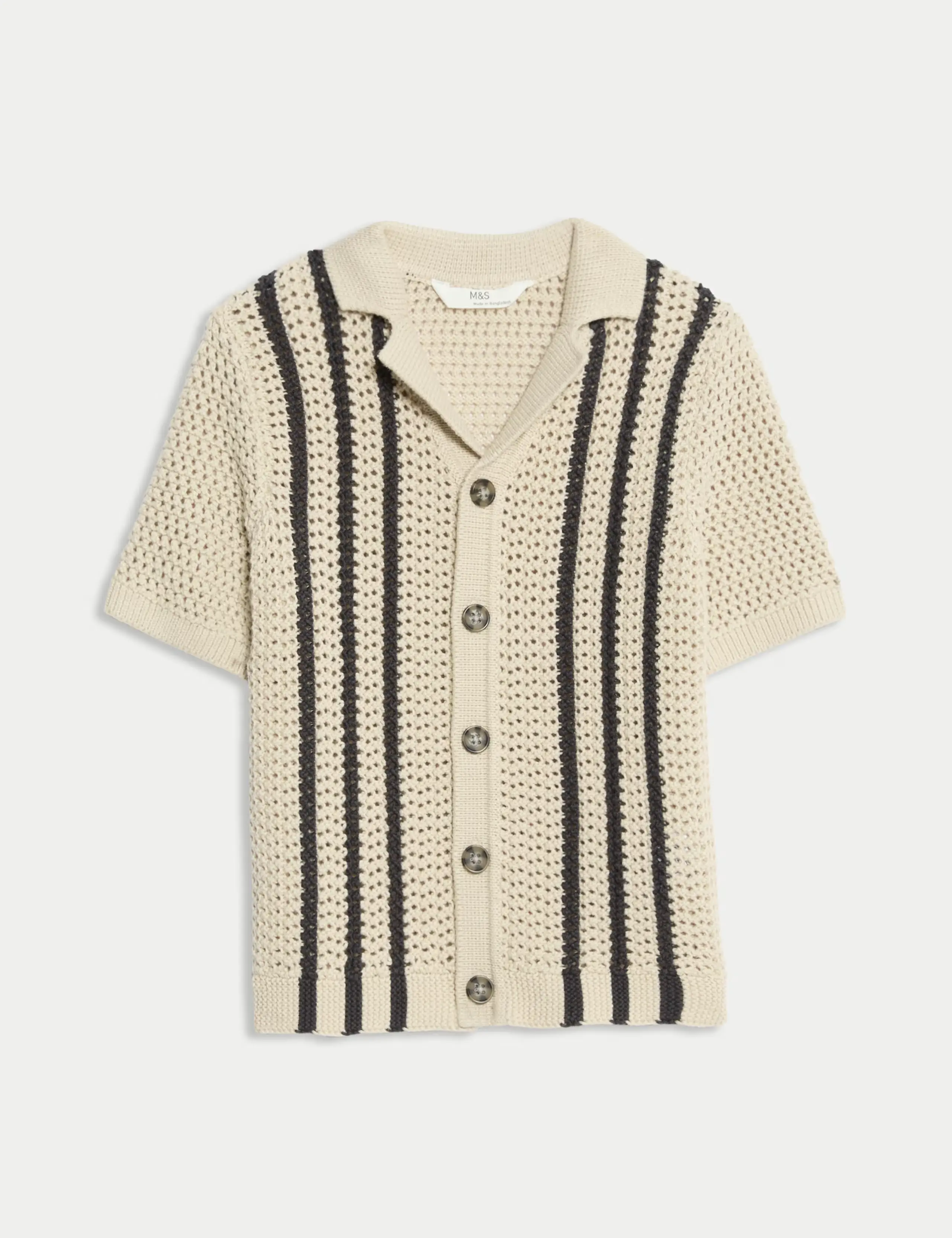 A striped kids polo shirt