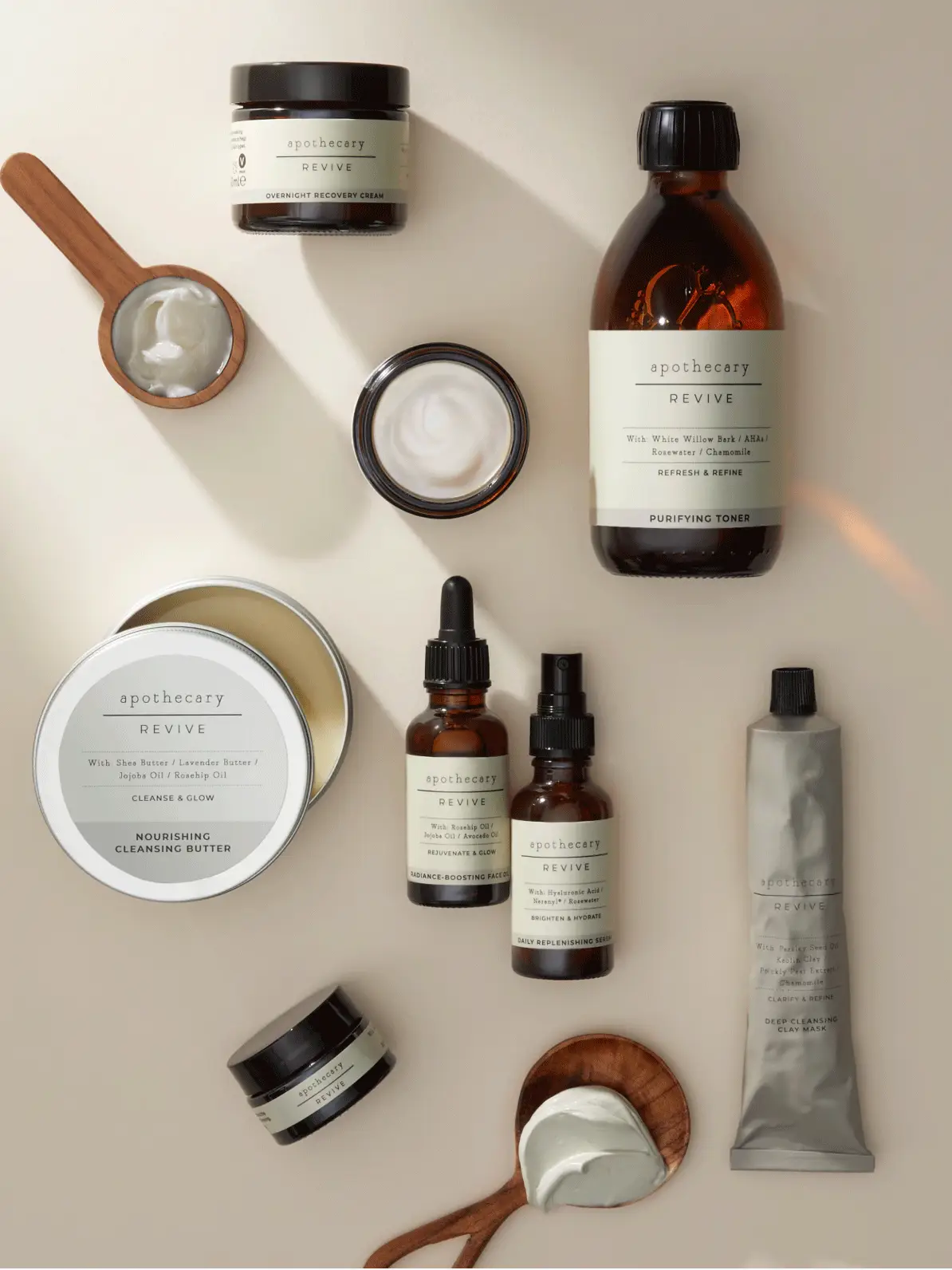 Gif of barrier-repairing day cream and various skincare products