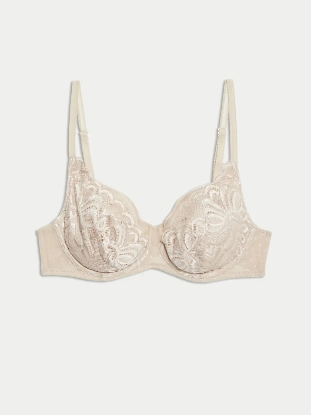 A cutout of a lacy Natural Lift bra by M&S