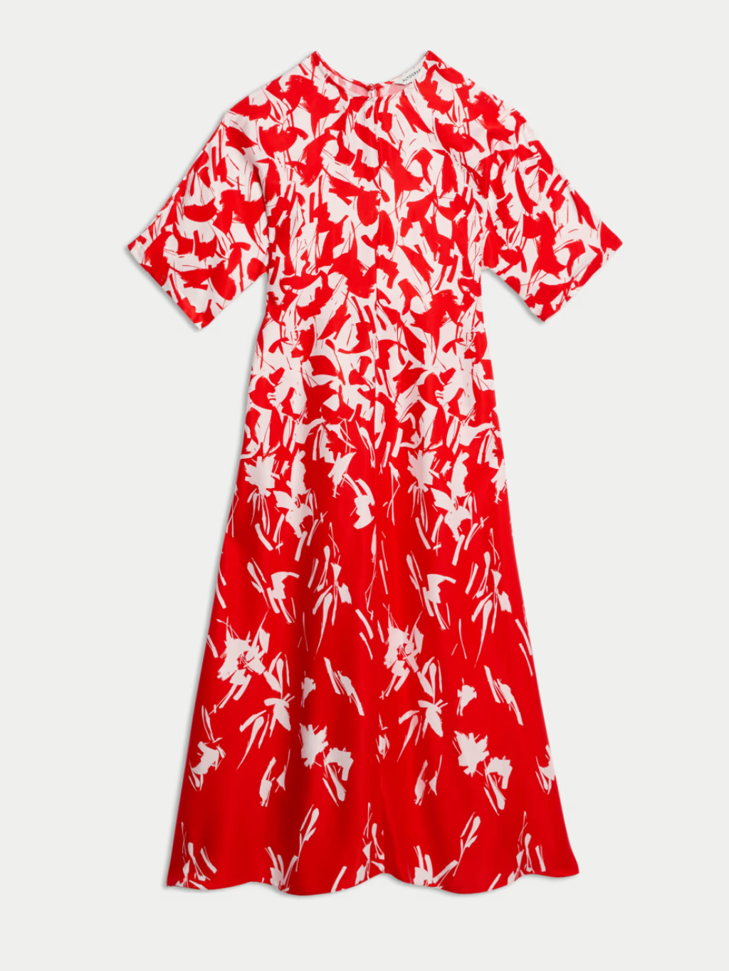 A cut out of a red and white midi dress by Autograph