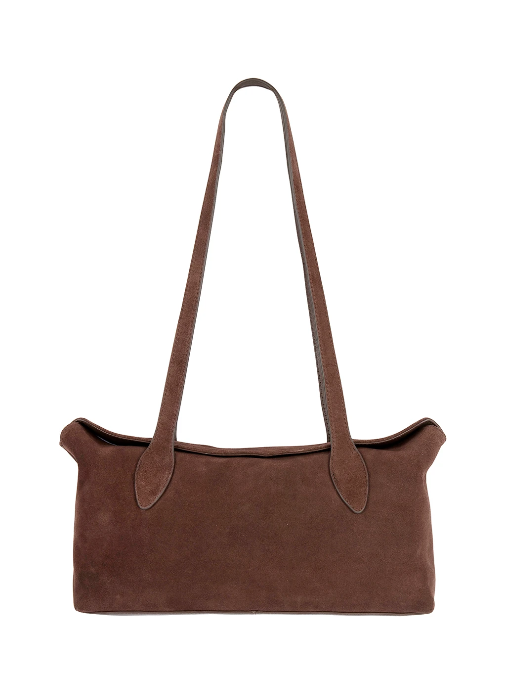 Brown suede bowler bag by Autograph
