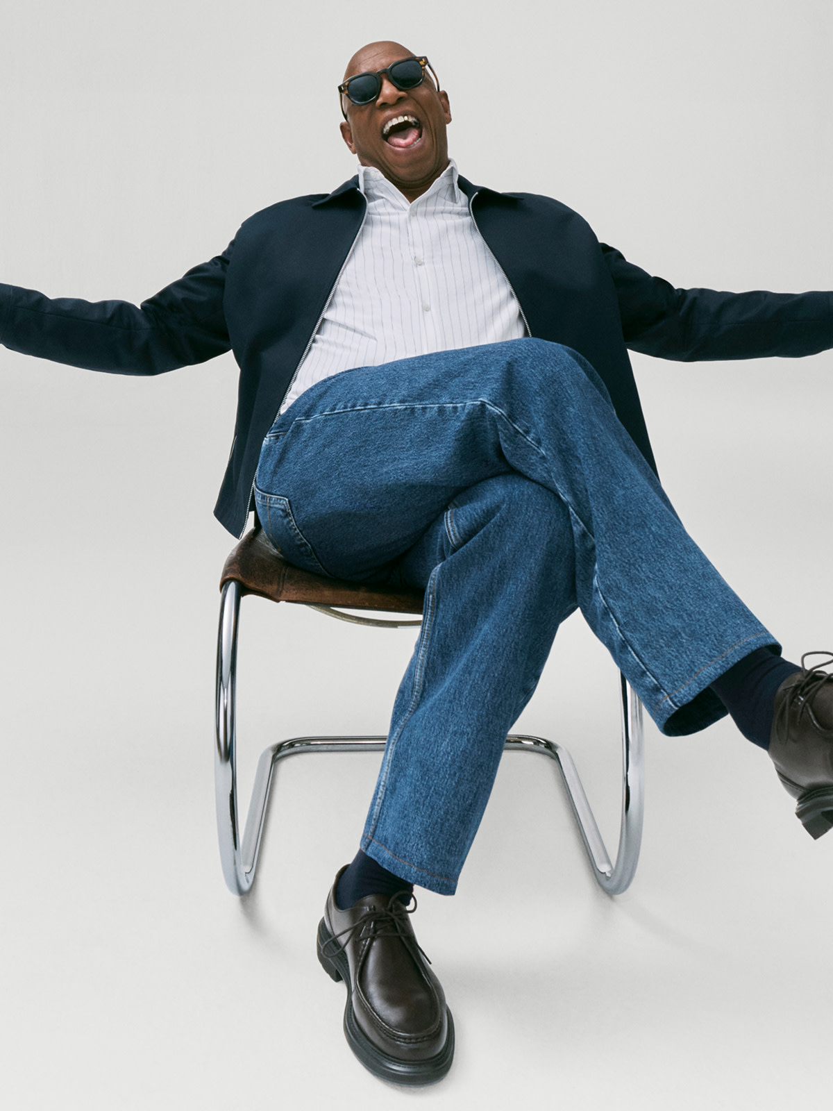 Man wearing Black jacket