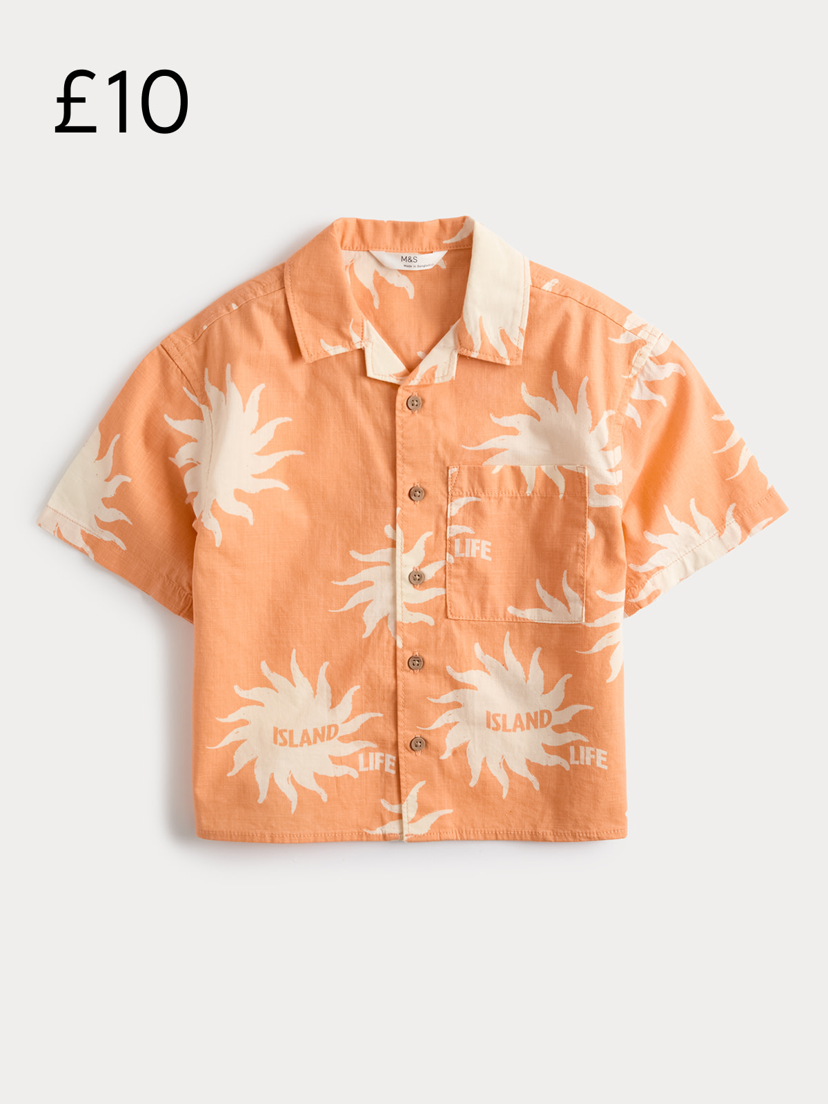 Pure Cotton Patterned Shirt