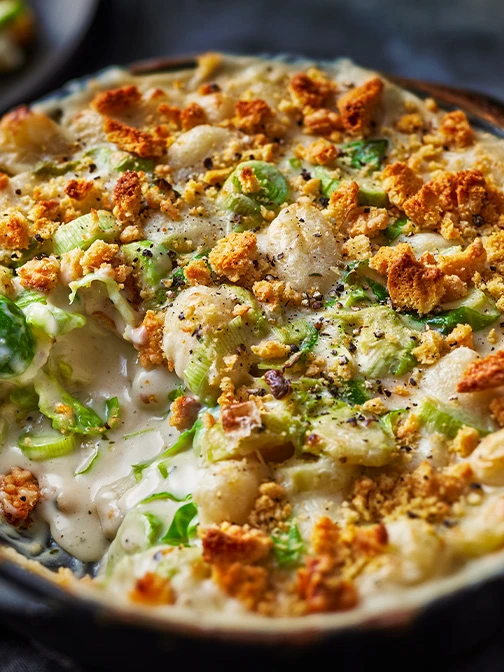 brussels sprouts cheese gratin