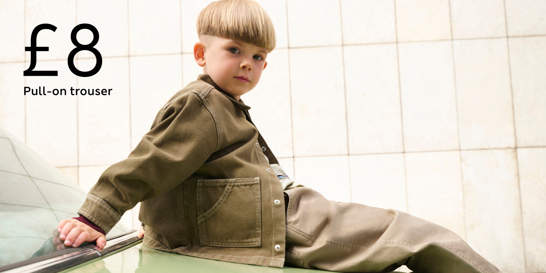 Boy with green jacket