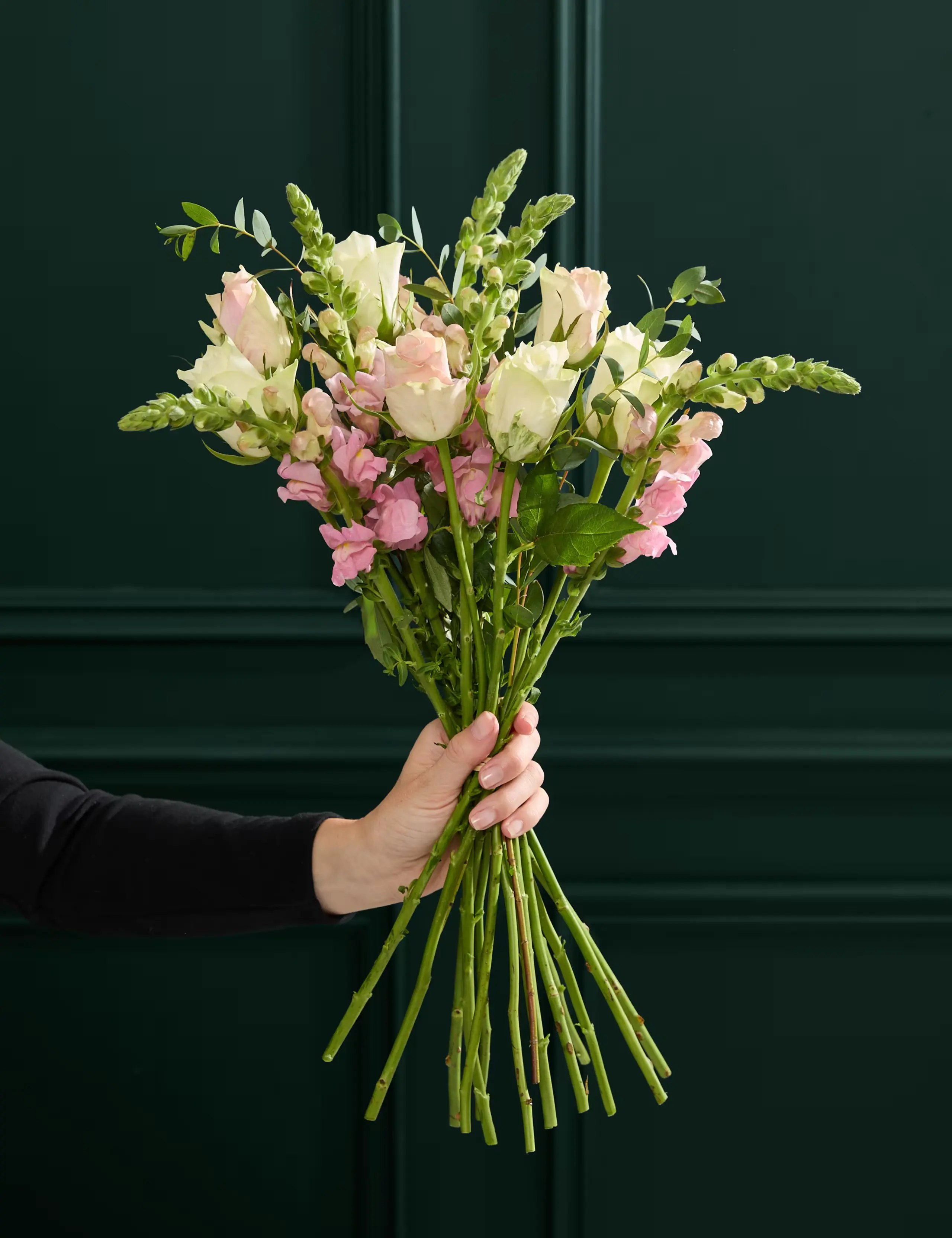 Blush Rose & Antirrhinum Letterbox Flowers