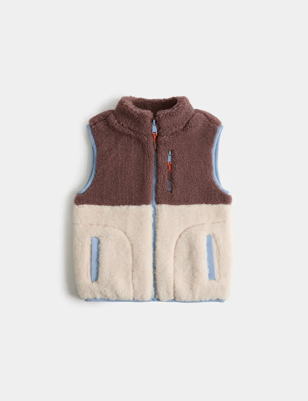 Borg Colour Block Gilet