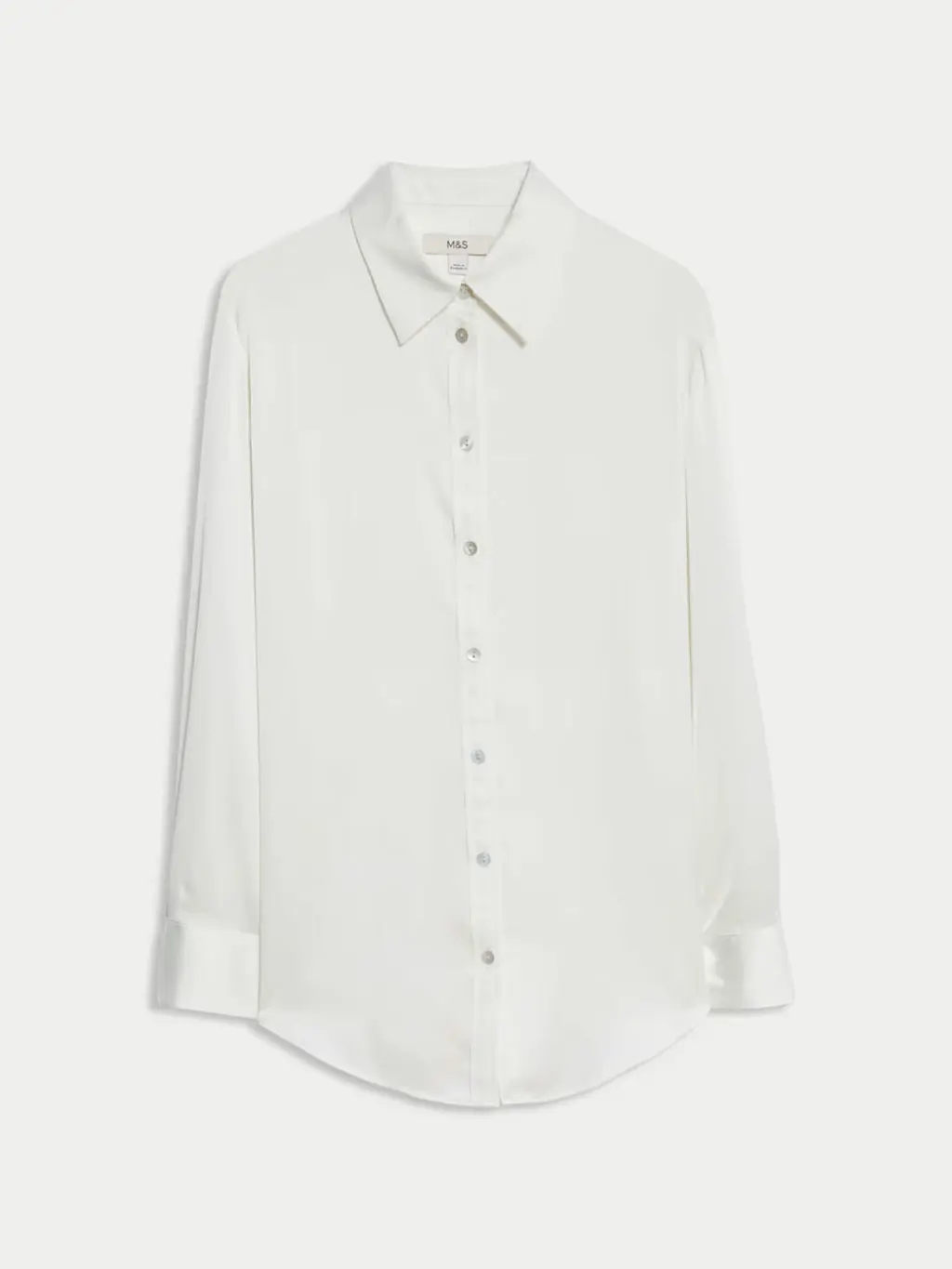 White satin shirt