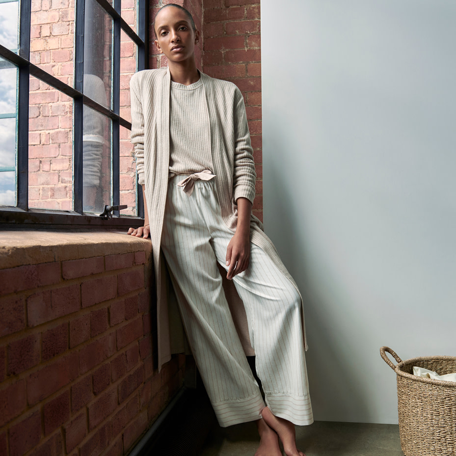 Woman wearing loungewear