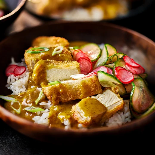 Tofu katsu curry
