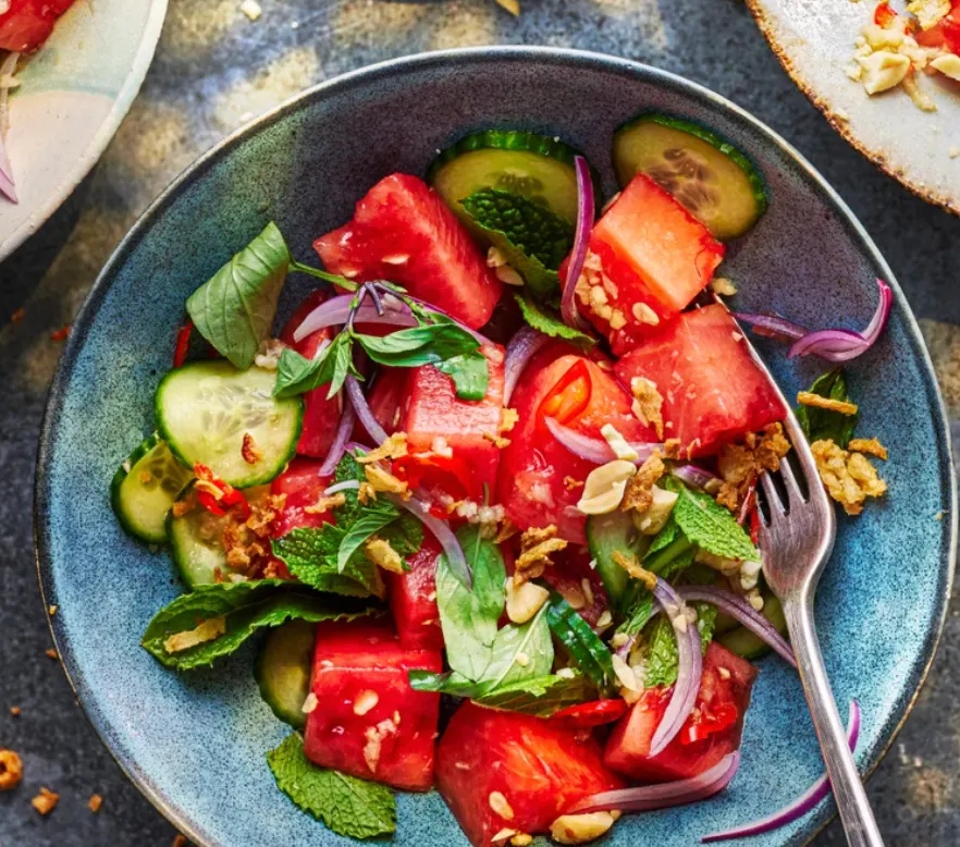Thai-style watermelon salad