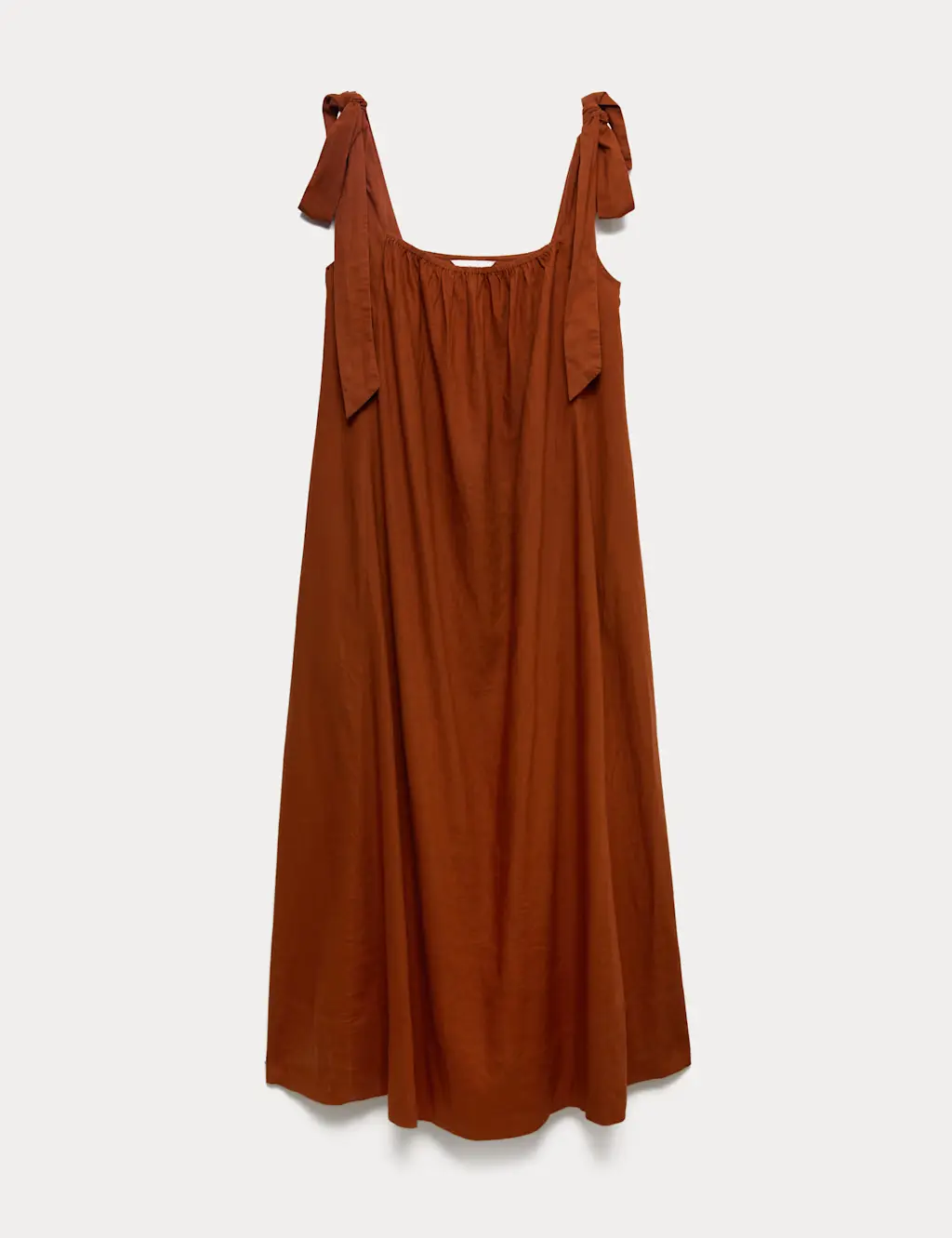 Rust coloured maxi dress