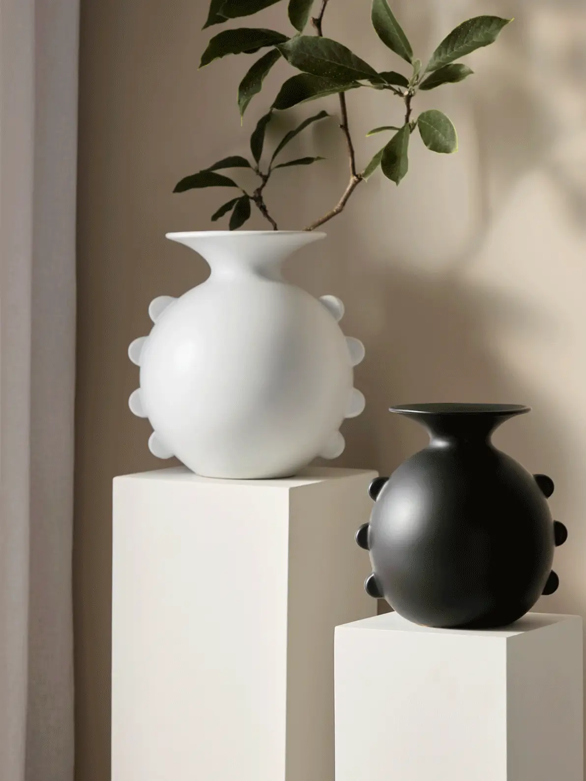 Gif of a variety of planters and vases