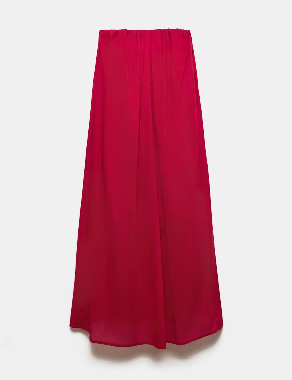 Red bandeau dress