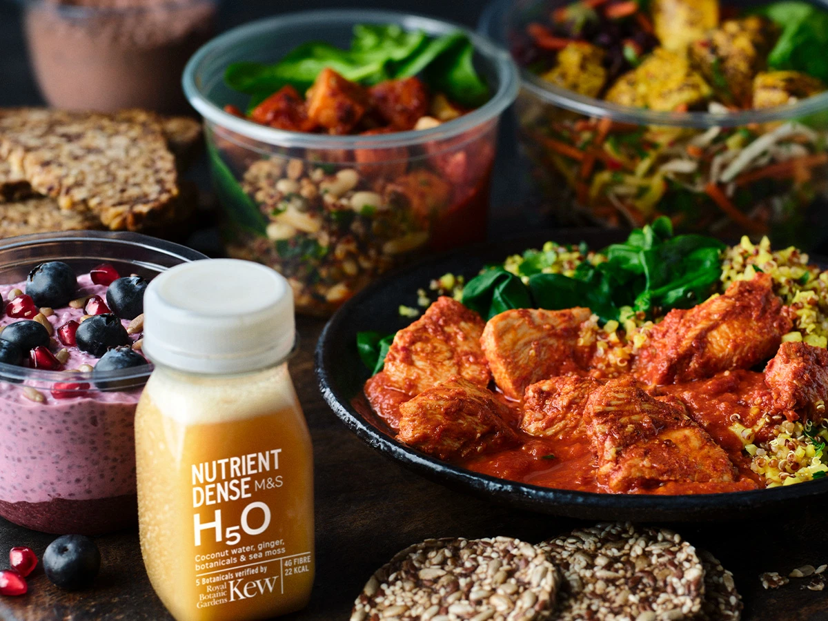 Nutrient Dense shot and bowls of food