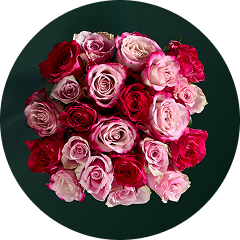 Small pink rose bouquet