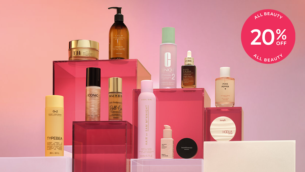 20% off beauty. Shop now