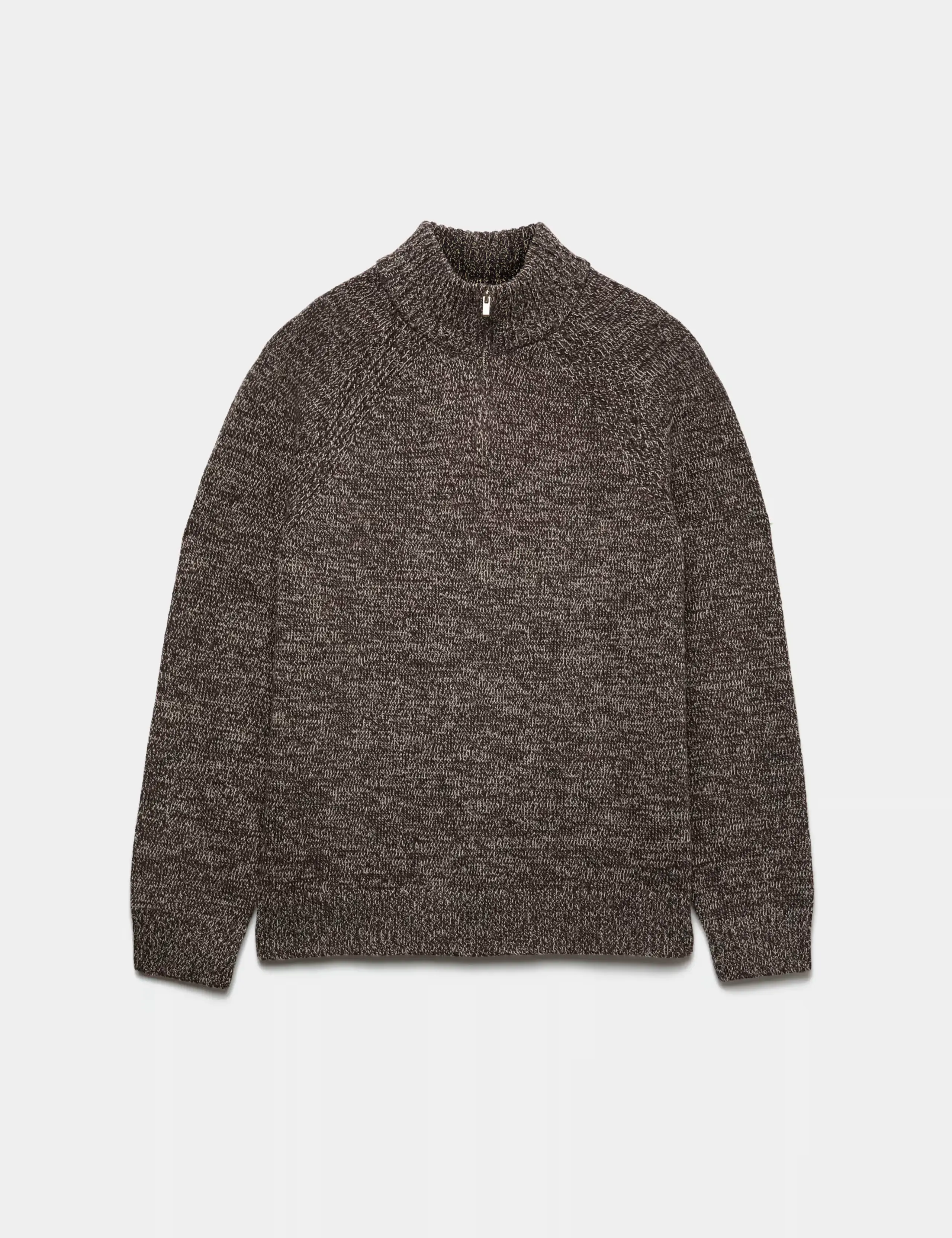 Lambswool Blend Regular Fit Half Zip Jumper