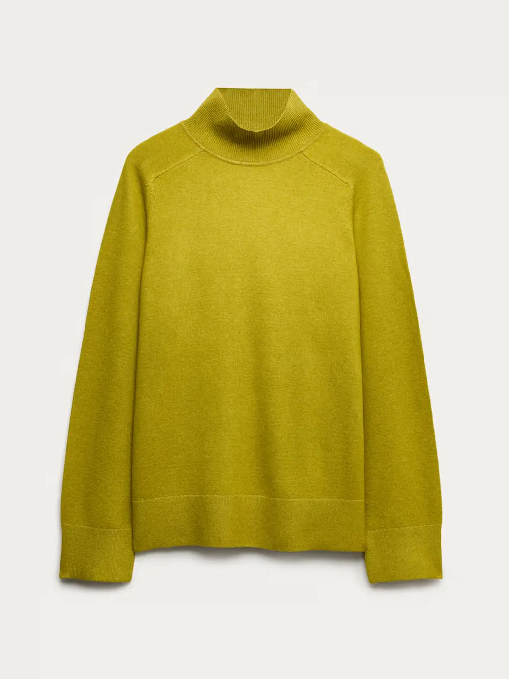 Moss funnel-neck jumper
