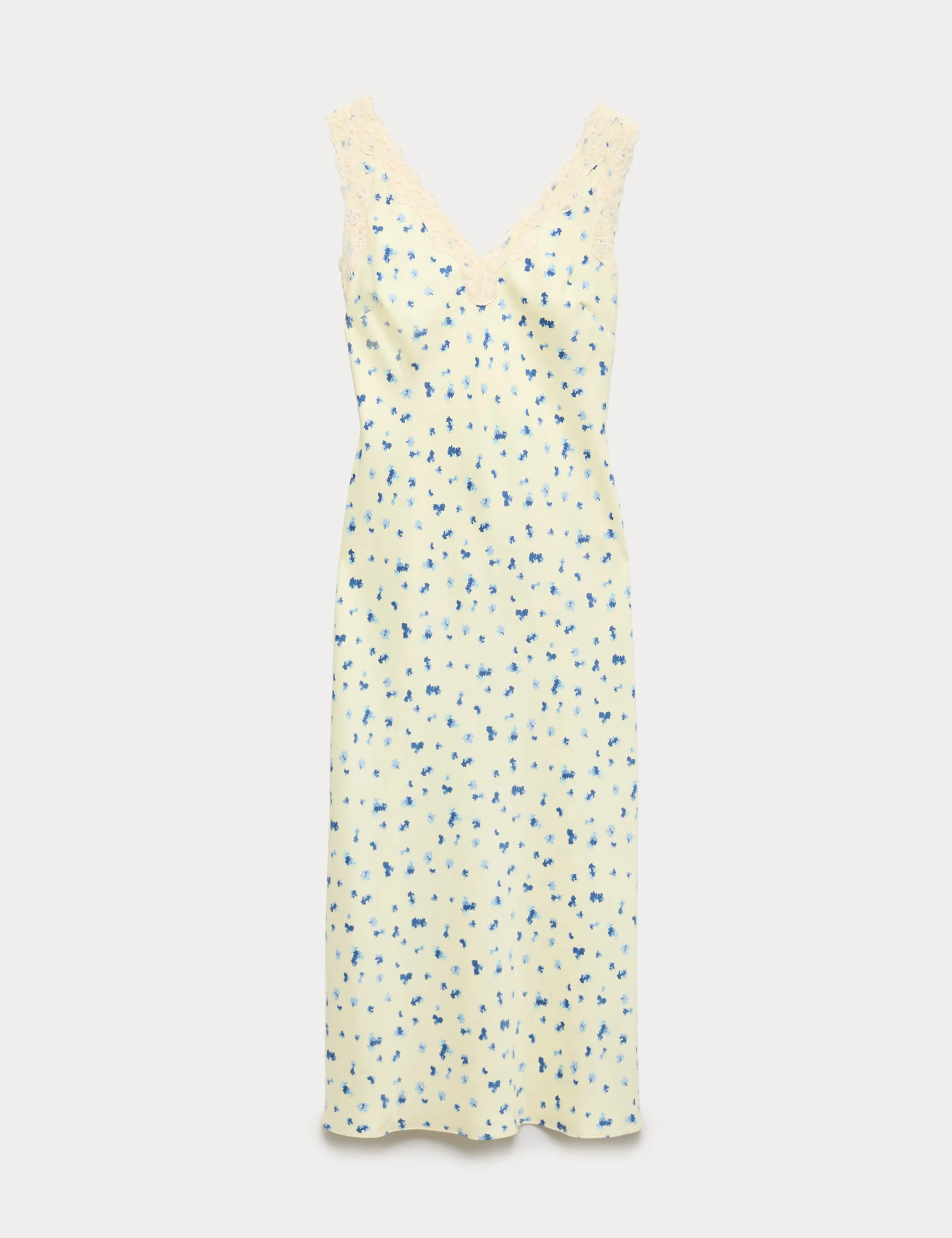 Satin floral dress