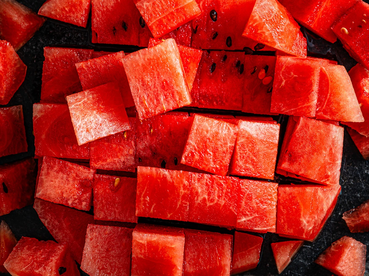 watermelon chunks