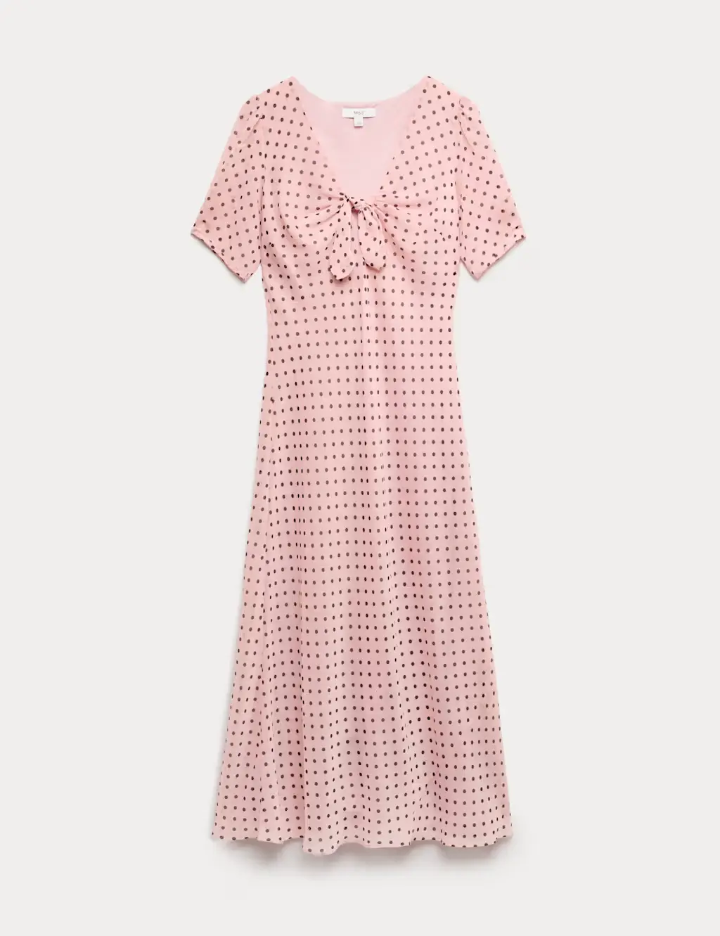 Pink midi dress