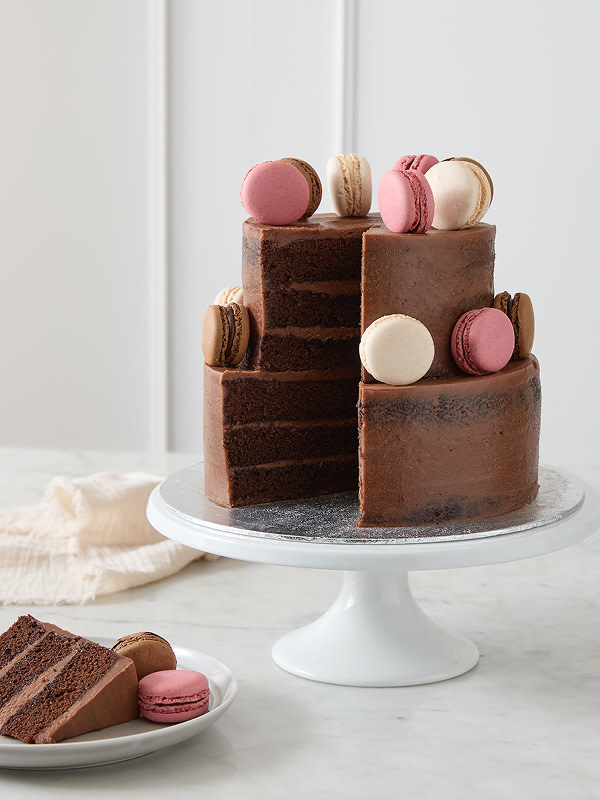  Chocolate Two Tier Naked Cake
