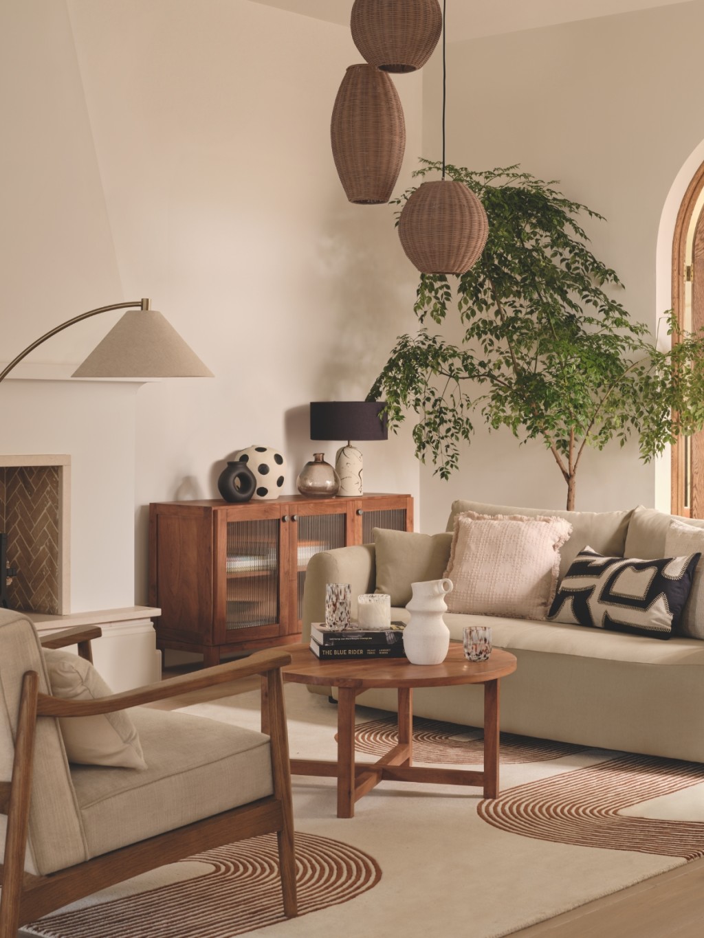 Neutrally decorated living room. Shop the Relaxed Contemporary trend