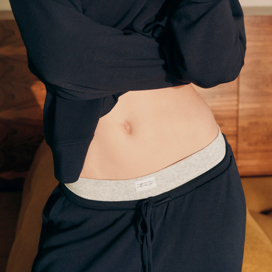 Woman wearing knickers
