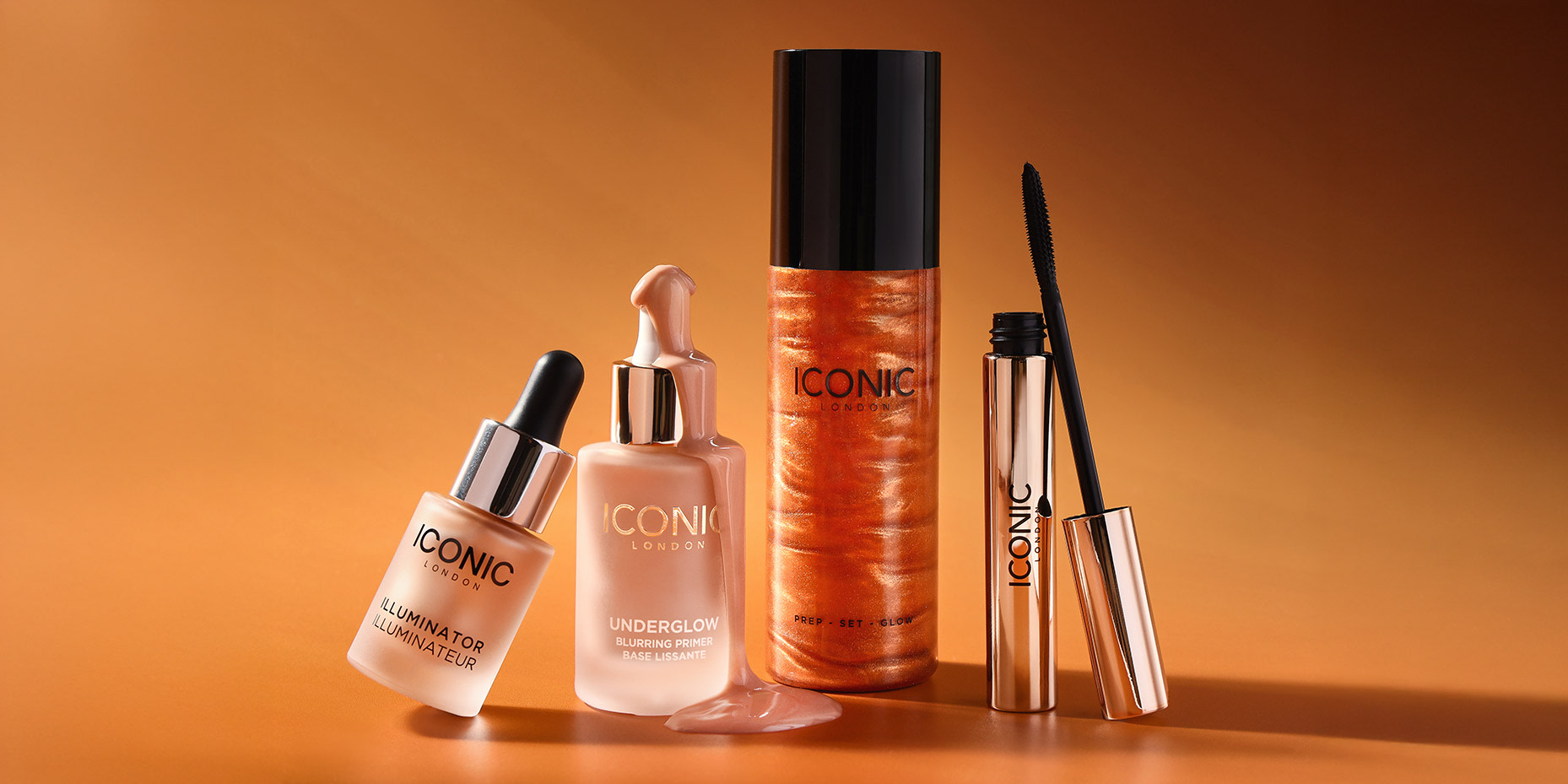 Selection of beauty products. Makeup shop now