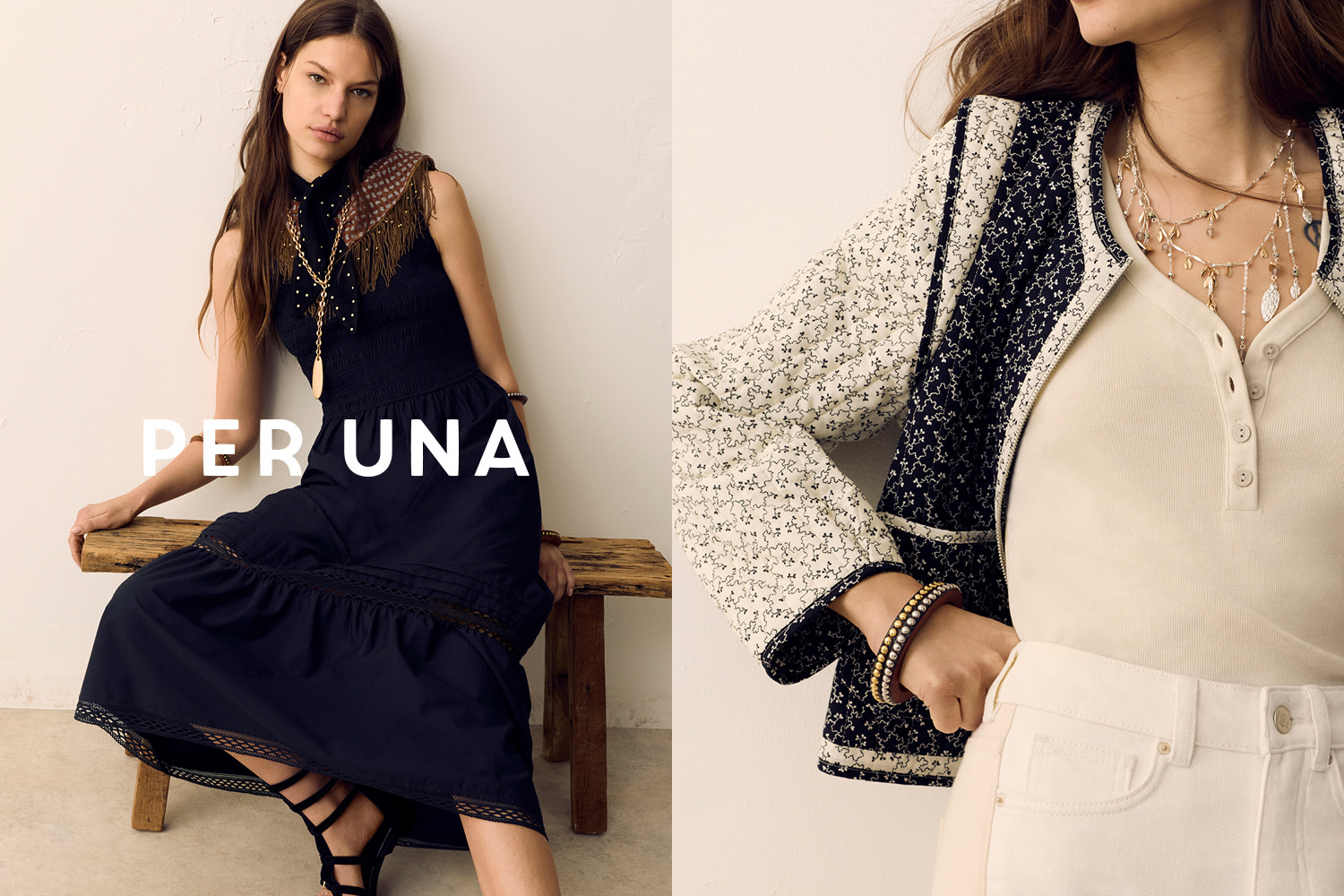 Woman in black dress