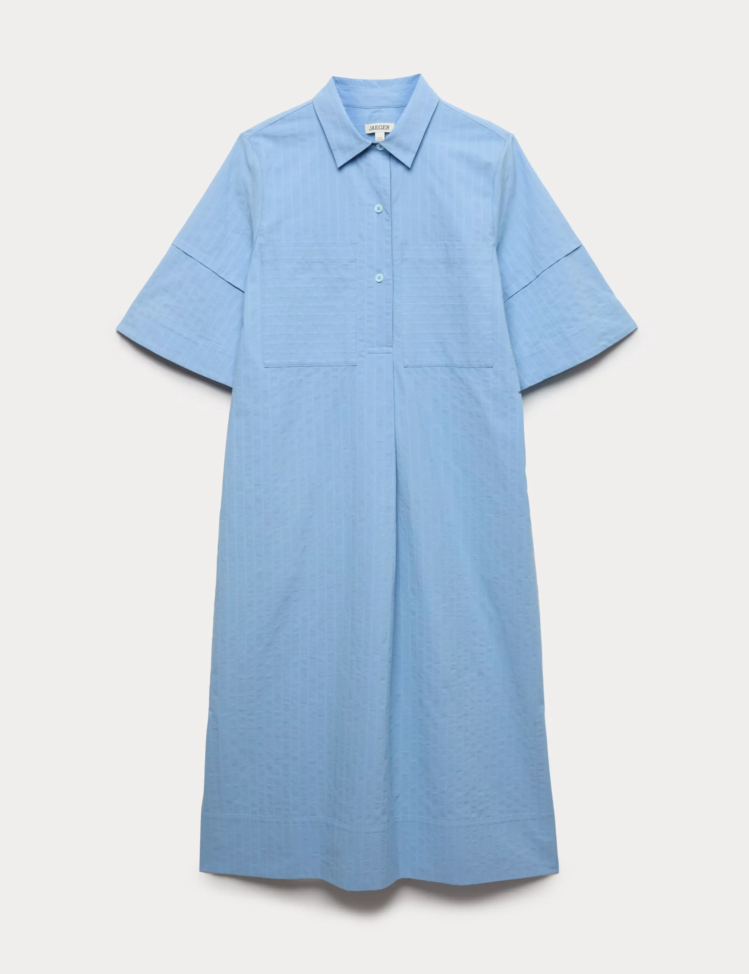 Blue shirt dress