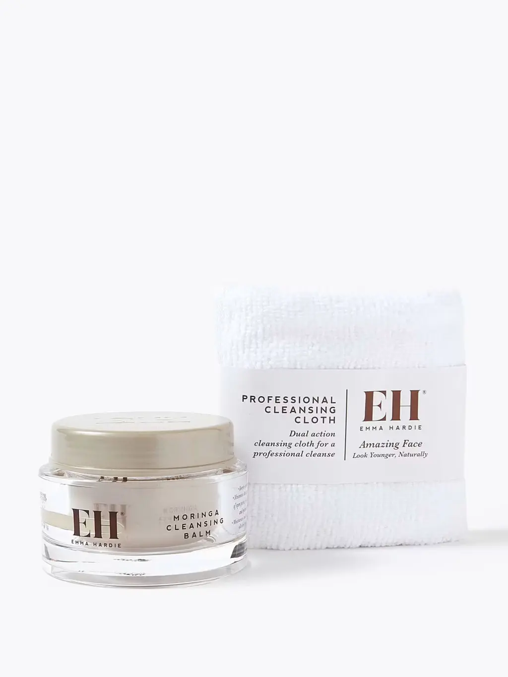 Emma Hardy purifying balm and face cloth