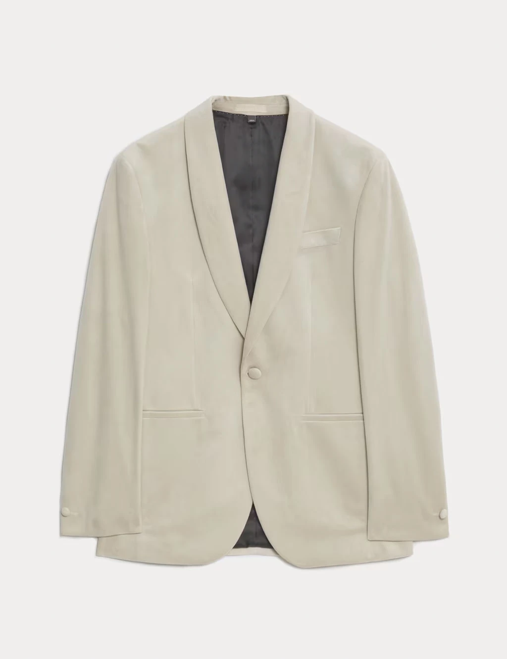 Neutral-coloured velvet blazer