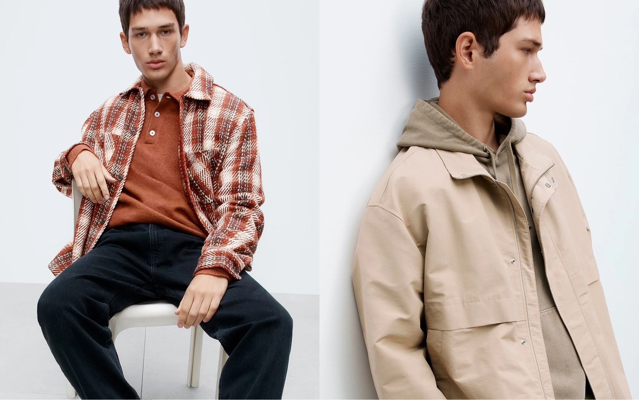 Men wearing M&S casual spring menswear