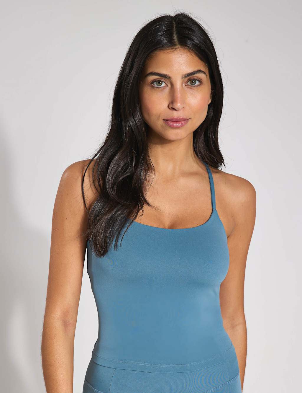 Woman wearing vest top