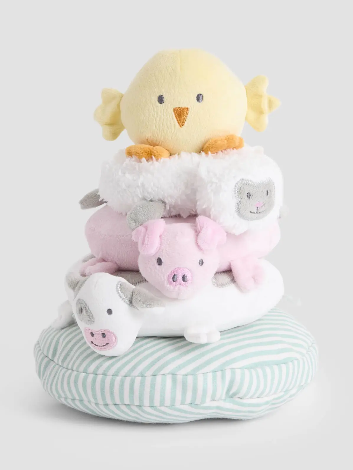 Animal-themed soft ring stacker 