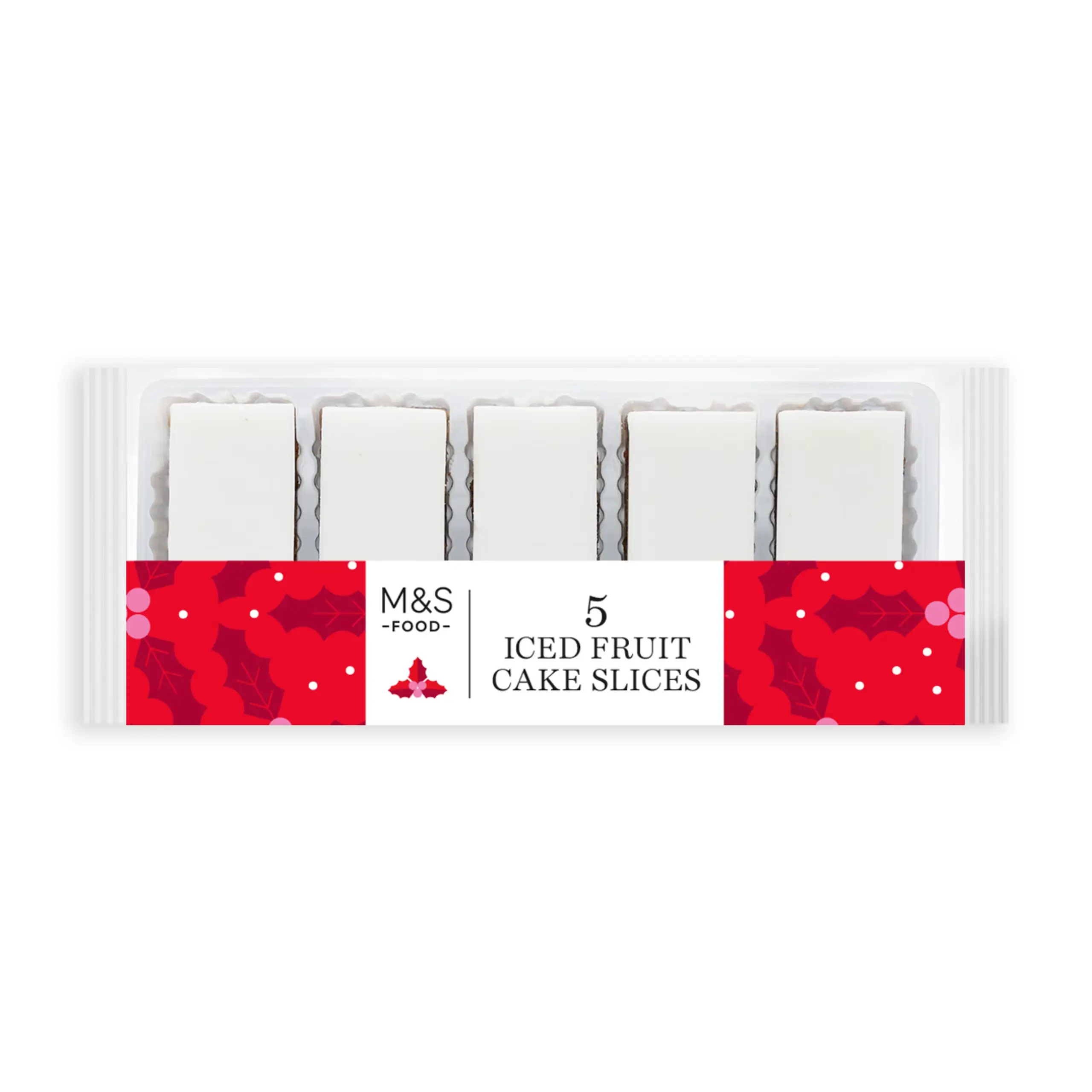 Iced Fruit Cake Slices