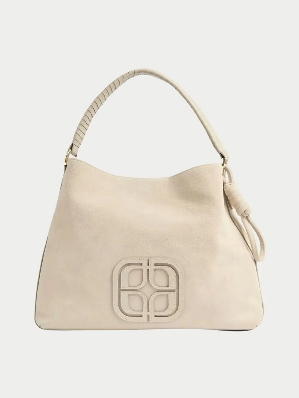A cream suede bag by LK Bennett