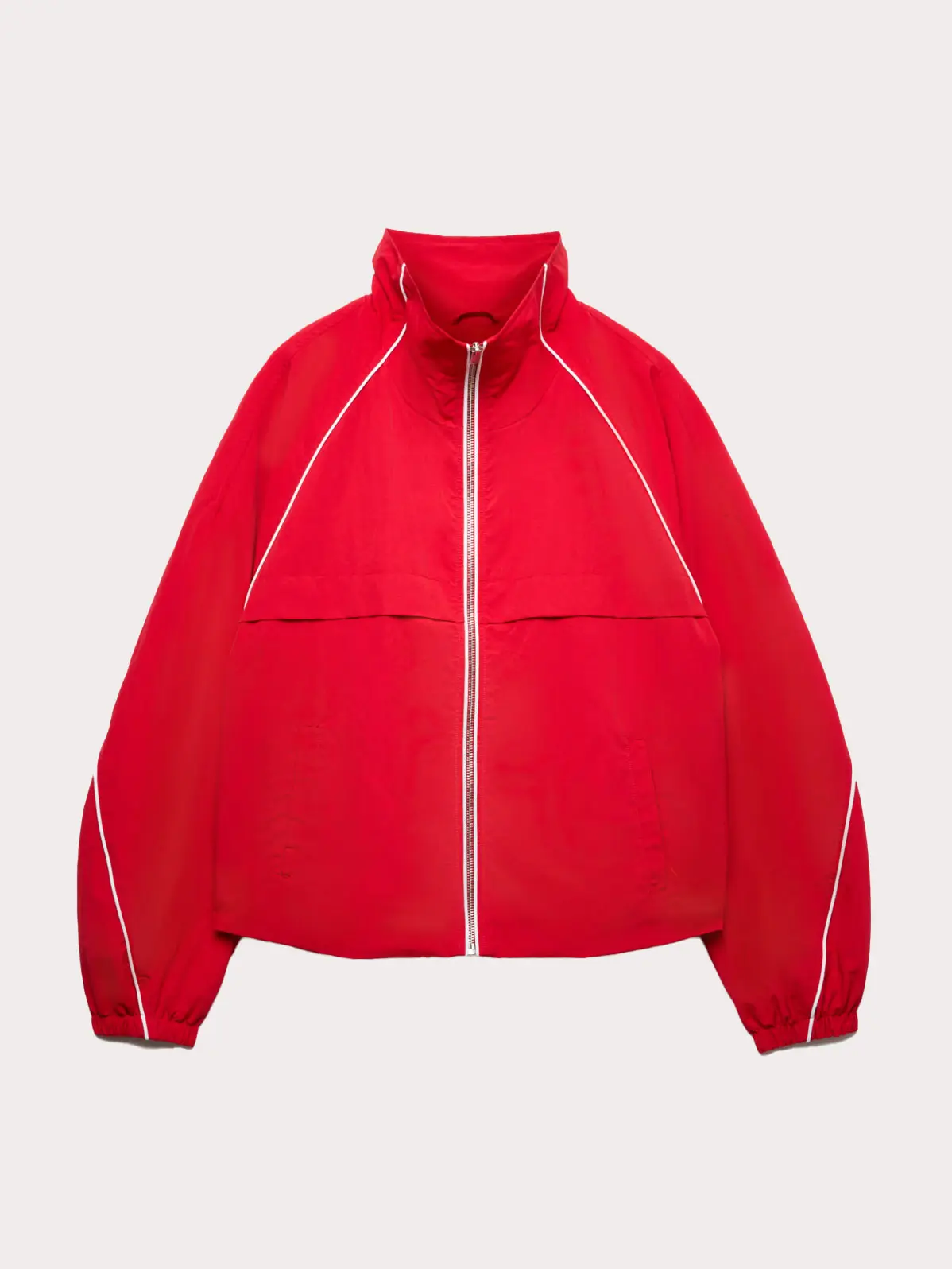 Red track jacket