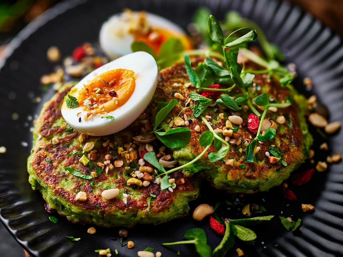Green pea fritters