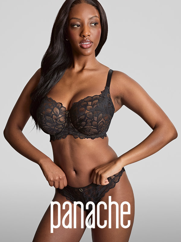 women wearing black bra and knickers