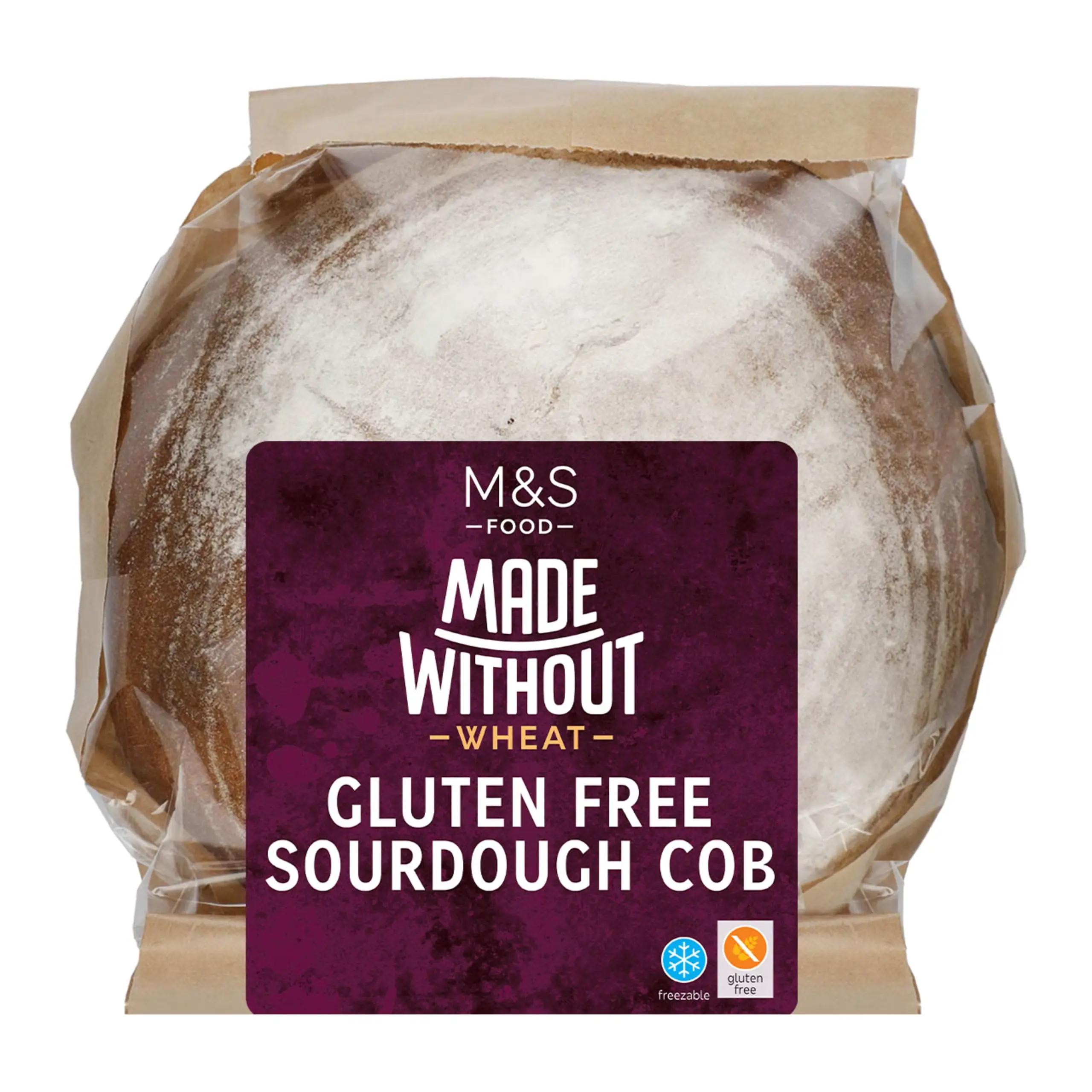 Loaf of sourdough bread in packaging