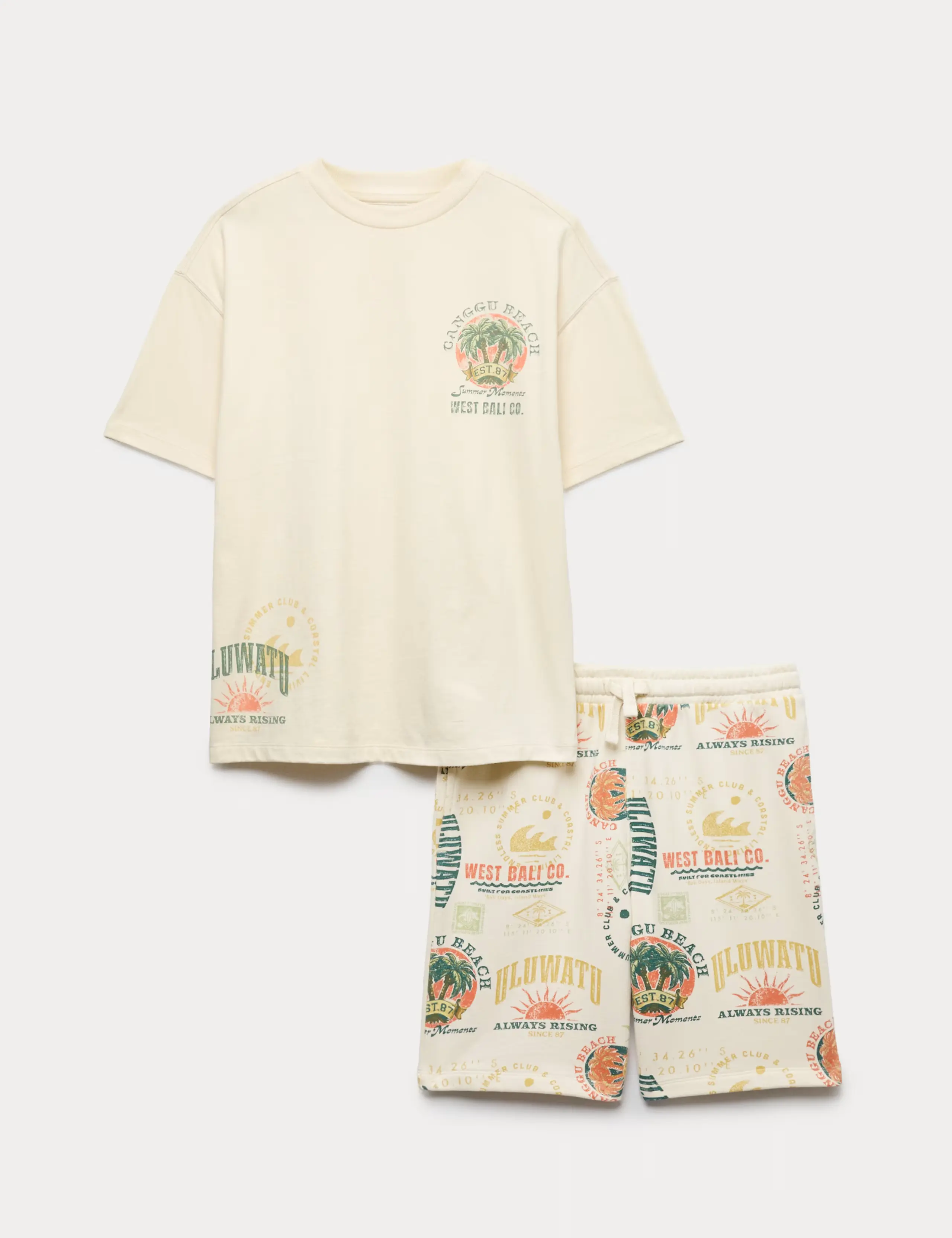 2 Piece Pure Cotton Uluwatu Short Outfit