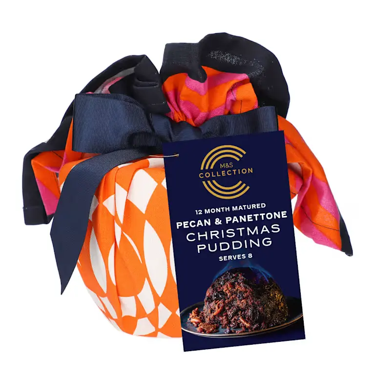 Collection 12 Month Matured Pecan and Panettone Christmas Pudding