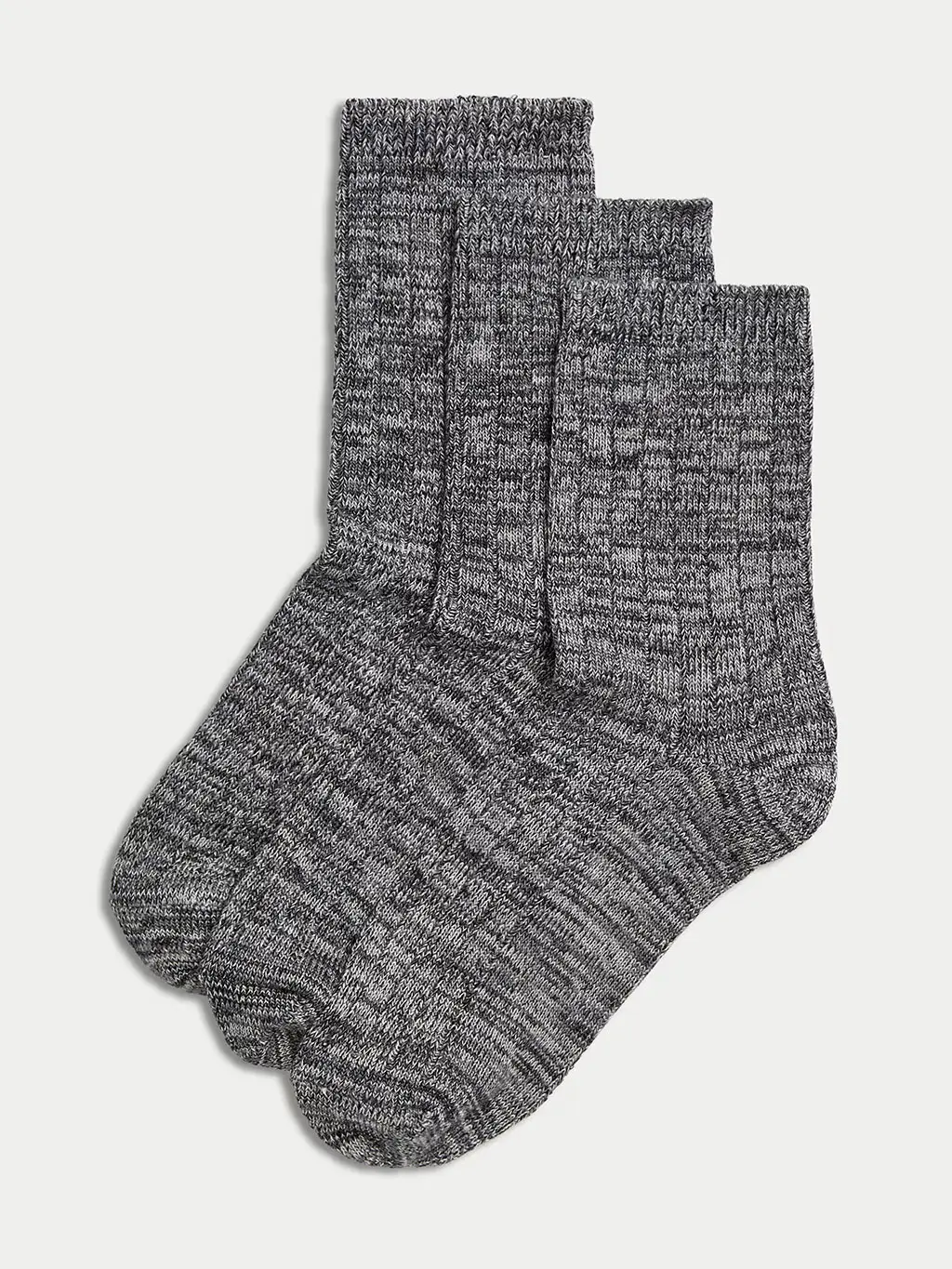 3pk thermal sumptuously soft ankle-high socks